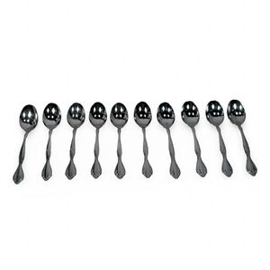 Oneida Community Cantata Stainless Tablespoons Set 10 Glossy USA Vintage 6.75"